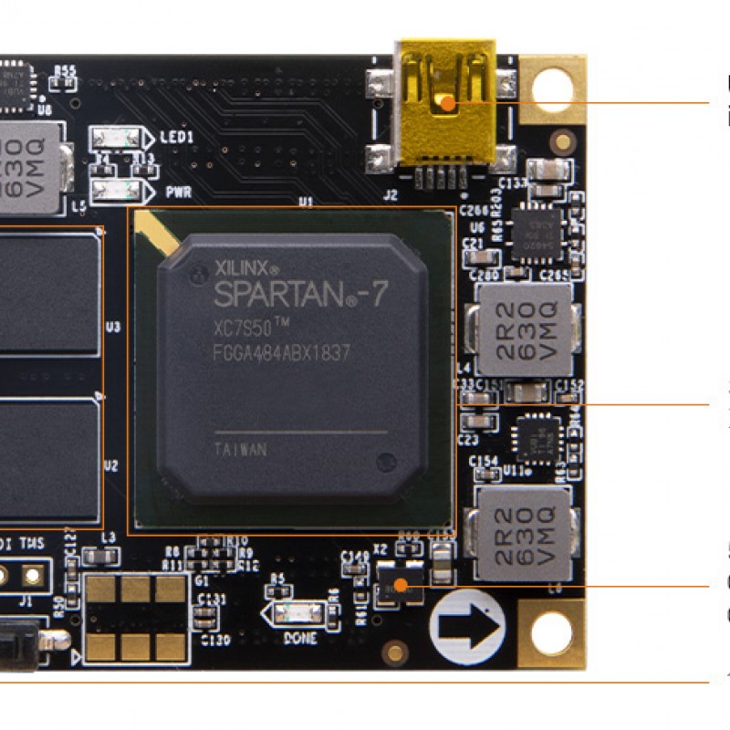 AC7050B FPGA SoM with AMD  Spartan™ 7 XC7S50