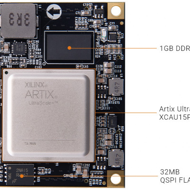 ACAU15 FPGA SoM with AMD Artix™ UltraScale+ XCAU15P