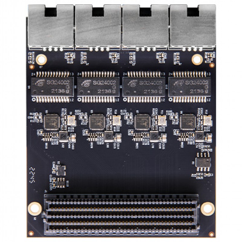 FL2121 4-channel PHY Gigabit Ethernet port module LPC FMC Card