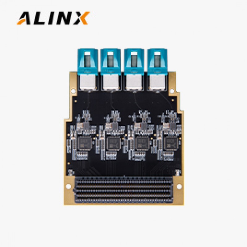 FL3113 4-Port 1000BASE-T1 Automotive Ethernet Module FMC Card