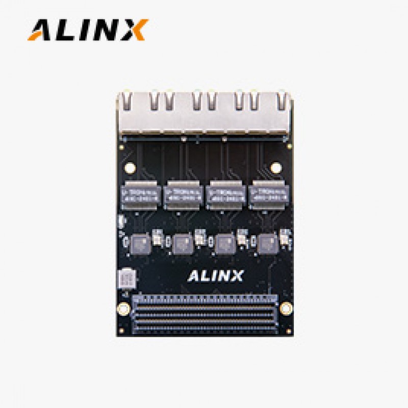 FL9031 4-channel Gigabit Ethernet LPC FMC Card