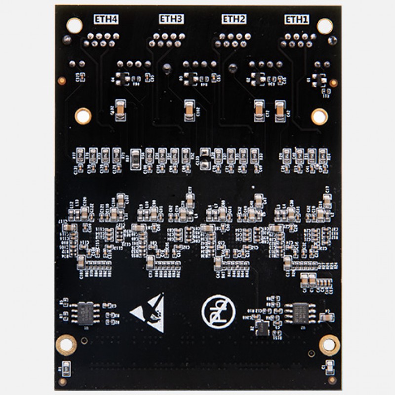 FL9031 4-channel Gigabit Ethernet LPC FMC Card