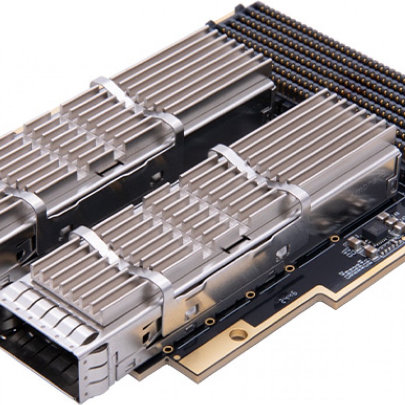 FP2516 2x200G  QSFP-DD Optical Fiber FMC+ Card