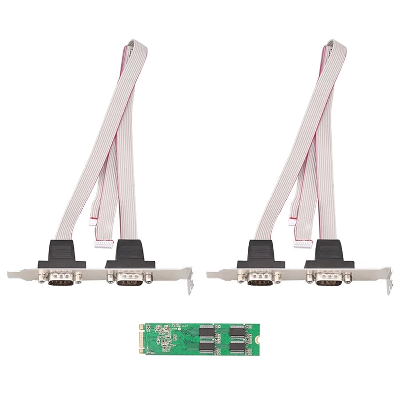 M.2 PCIe to Quad-Port RS232 Serial Port Expansion Card