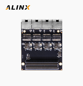 FL2121 4-channel PHY Gigabit Ethernet port module LPC FMC Card